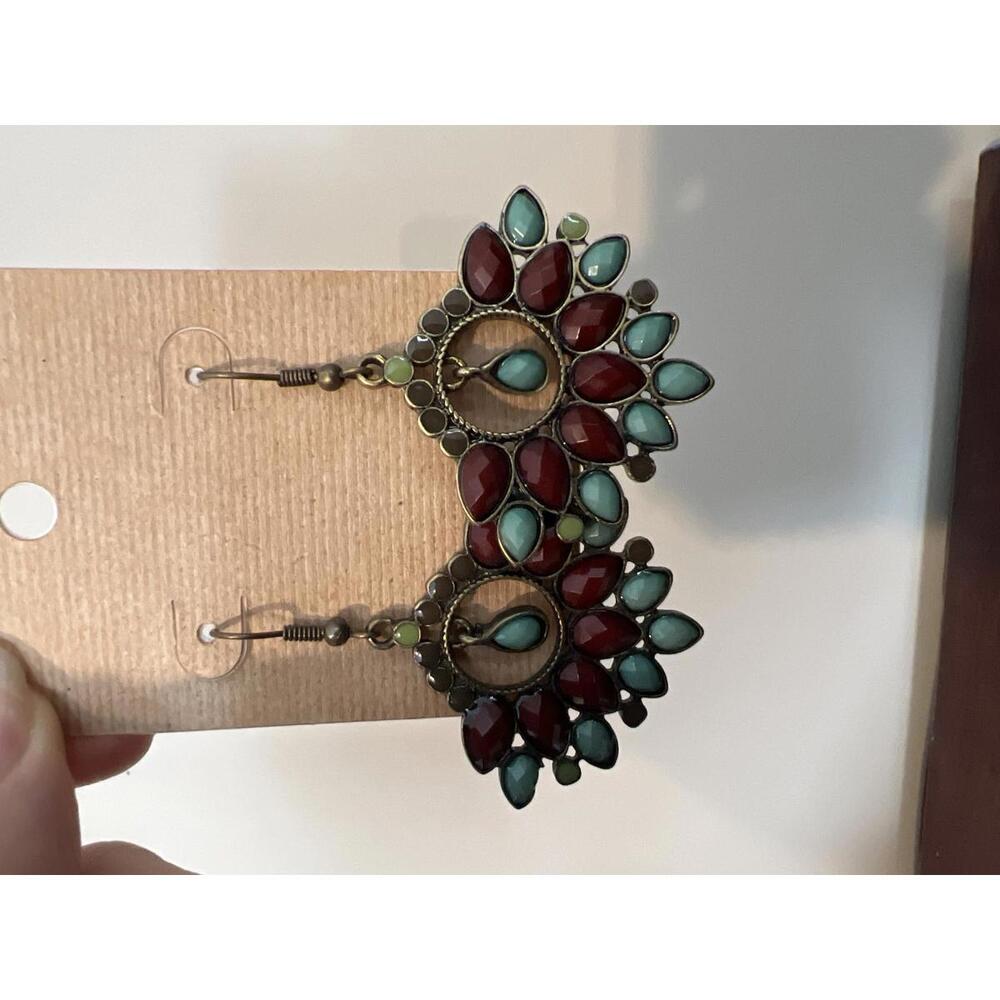 Boho Vintage-Inspired Multi-Color Statement Earrings (SR1004)